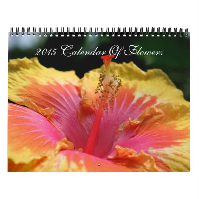 Assorted Flowers Photography Close Up Calendar (Cover)