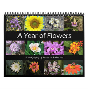 Assorted Flowers Wall Calendar 5 by J.W. Fatherree