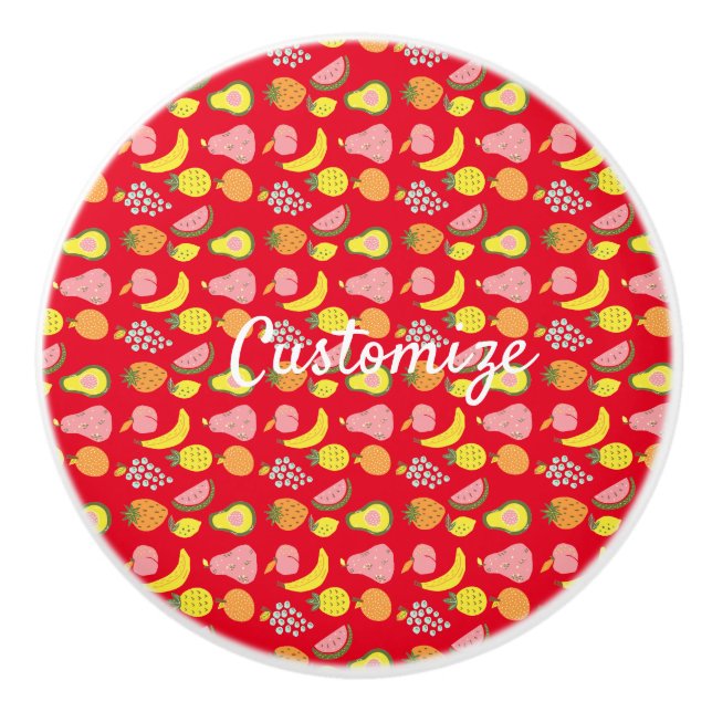Assorted Fruits Collection Thunder_Cove   Ceramic Knob (Front)
