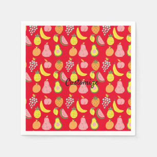 Assorted Fruits Collection Thunder_Cove Napkins