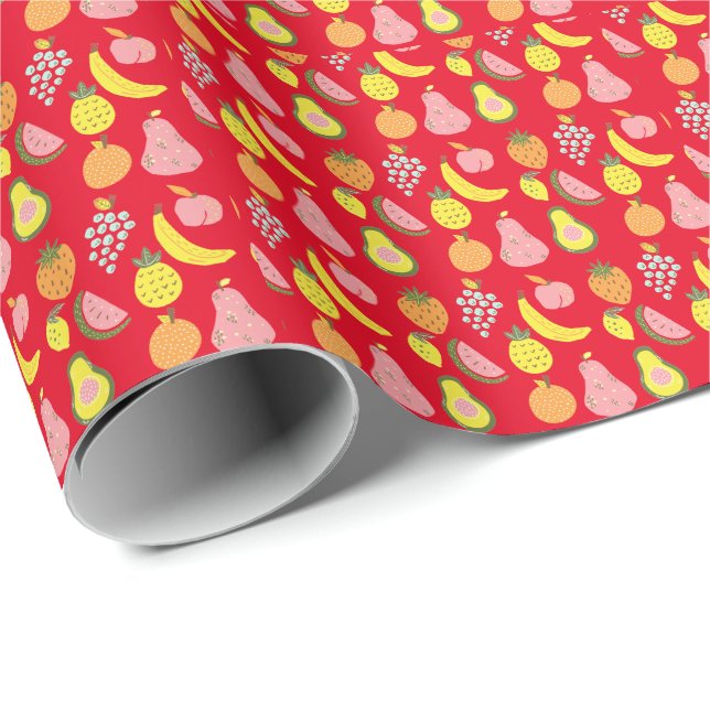 Assorted Fruits Collection Thunder_Cove  Wrapping Paper (Roll Corner)