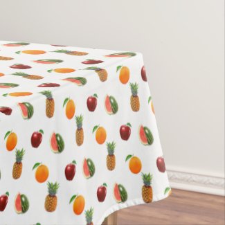 Assorted Fruits on White