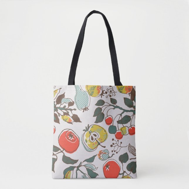 assorted fruits. seamless pattern tote bag (Front)