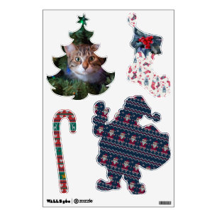 Assorted Funny Christmas Wall Decals