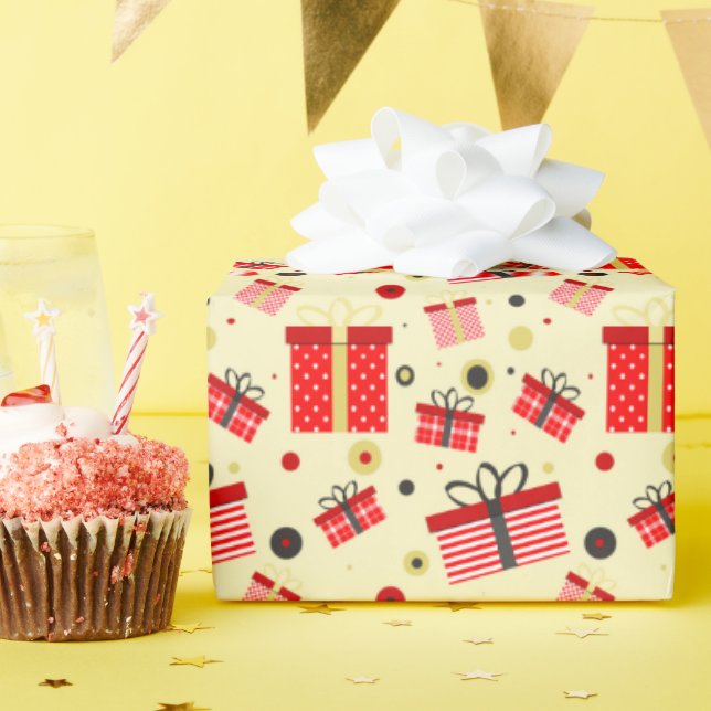 Assorted Gift Boxes Wrapping Paper (Birthday Party)