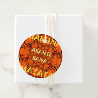 Assorted Hakuna Matata Tags: African Zebra Geometr Favor Tags