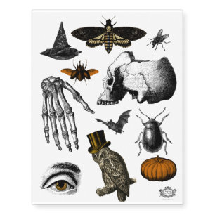 Assorted Halloween Collection Temporary Tattoos