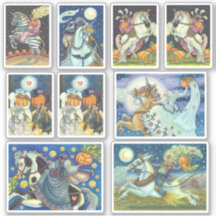 ASSORTED HEADLESS HORSEMAN HORSEWOMAN HALLOWEEN