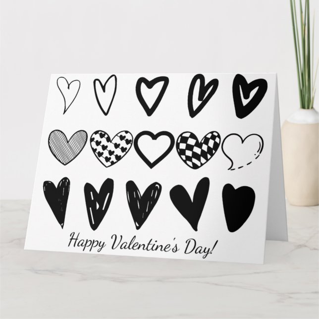 ASSORTED HEARTS CARD (Front)