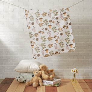 Assorted Mushrooms Baby Blanket