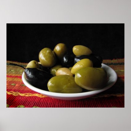 Assorted Olives Poster