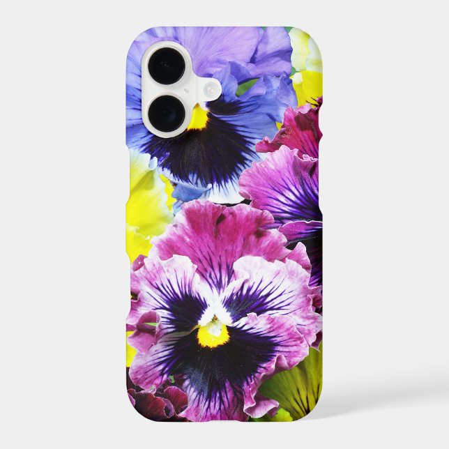 Assorted Pansies Iphone Case (Back)