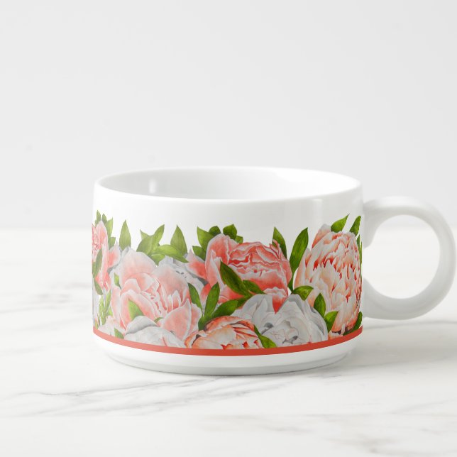 Assorted Peonies on a Chili Bowl (Left)