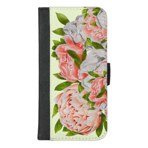 Assorted Peonies on an iPhone Wallet Case