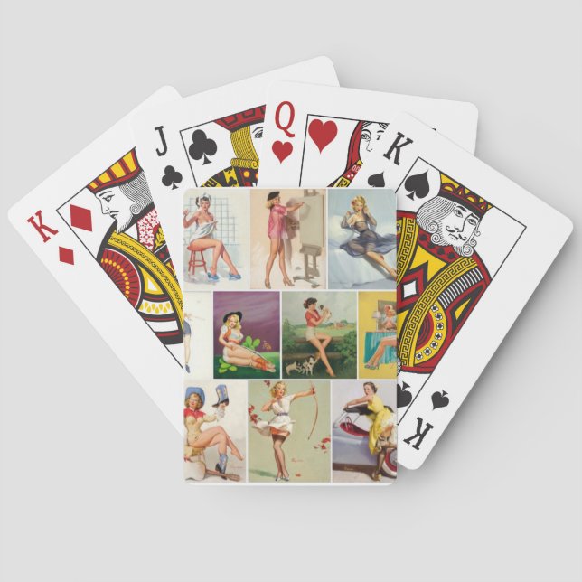 Assorted Pinups Pin Up Art Poker Cards (Back)