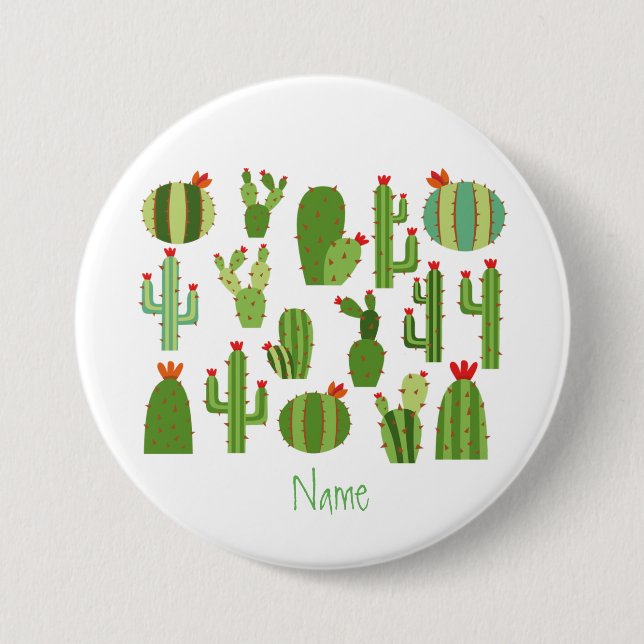 Assorted Red-flowered Cactus Plants Thunder_Cove Button (Front)