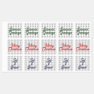 Assorted Snowflakes Envelope Seals/Labels Labels