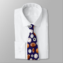 Assorted Sports All STAR Dark Blue Tie