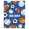 Assorted Sports Player Custom Name Blue