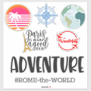 Assorted Travel Luggage Sticker