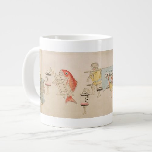 Assorted Vintage Japanese Yokai Large Coffee Mug