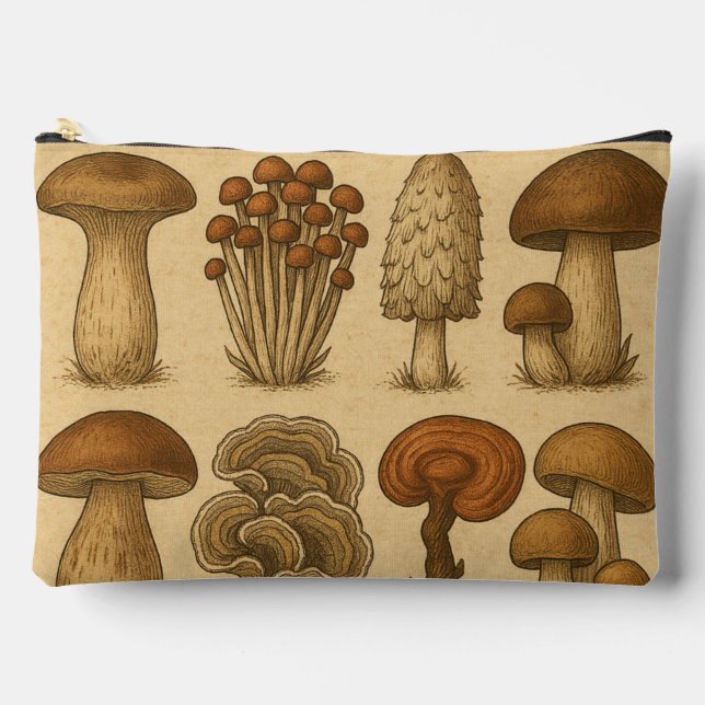 Assorted Wild Mushrooms  Accessory Pouch (Front)