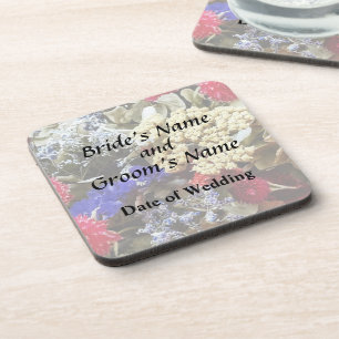 Assortment Of Dried Flowers Wedding Supplies Coaster