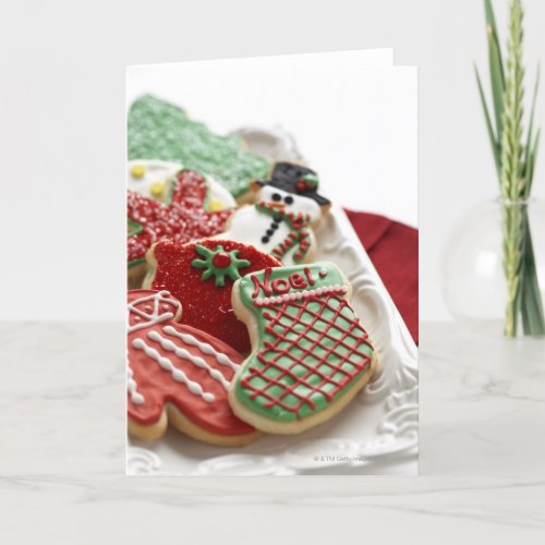 assortment of festive holiday cookies