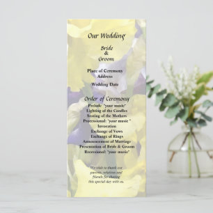 Assortment of Irises Yellow and Purple Program