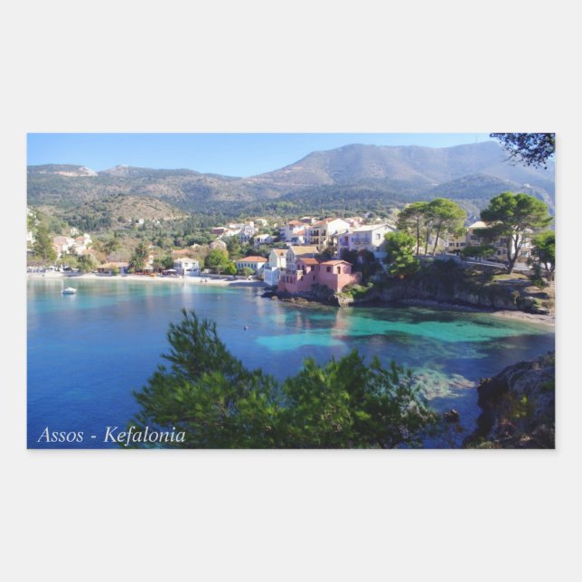 Assos - Kefalonia Rectangular Sticker (Front)