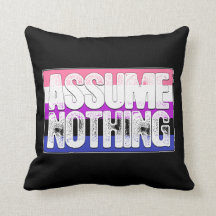Assume Nothing Genderfluid Pride Flag