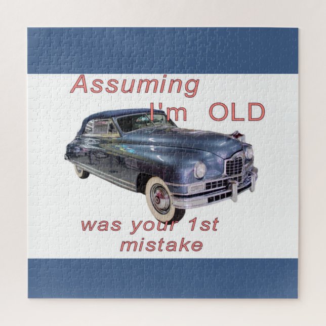 Assuming I'm Old 1948 Packard Vintage Car   Jigsaw Puzzle (Vertical)