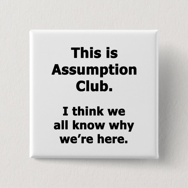 Assumption Club Button (Front)