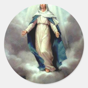 Assumption of Mary Classic Round Sticker