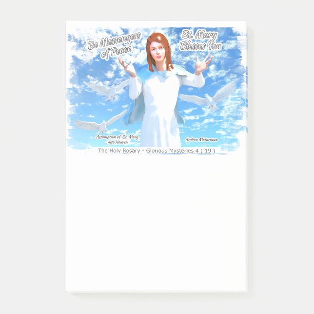 Assumption of St. Mary into Heaven 2 Post-it Notes (Front)