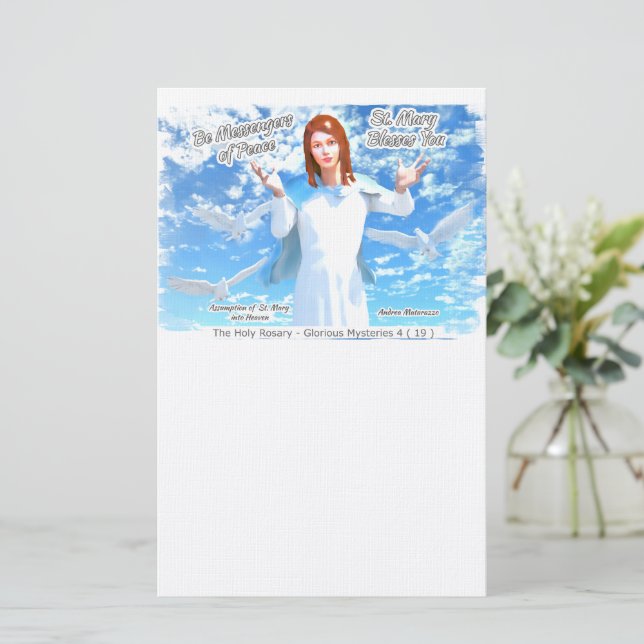 Assumption of St. Mary into Heaven 2 Stationery (Standing Front)