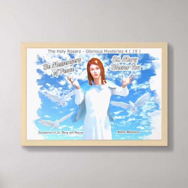 Assumption of St. Mary into Heaven Framed Art (Framed Front)