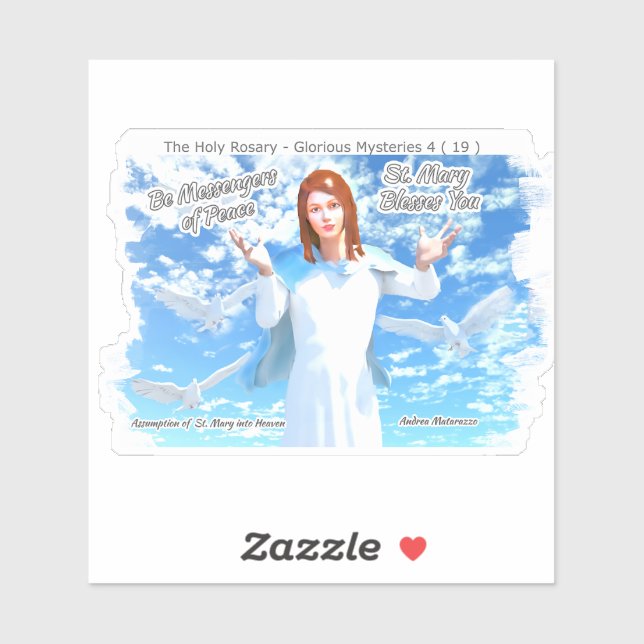 Assumption of St. Mary into Heaven Sticker (Sheet)