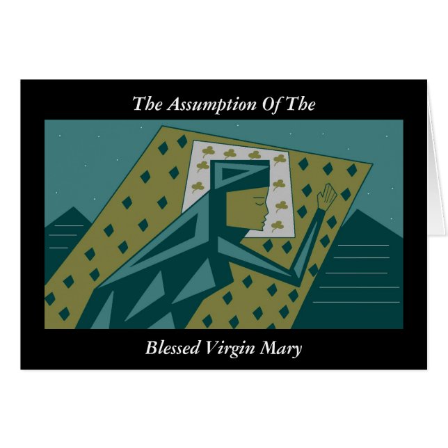 Assumption of the Blessed Virgin Mary Cards (Front Horizontal)