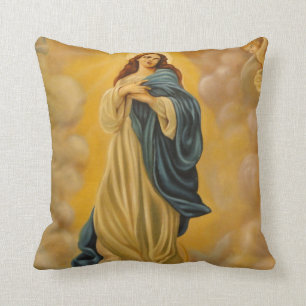 Assumption of the Blessed Virgin Mary Catholic Throw Pillow