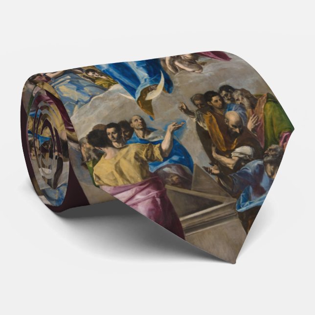 Assumption of the Virgin by El Greco Neck Tie (Rolled)