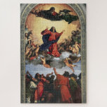 Assumption of the Virgin by Titian Jigsaw Puzzle<br><div class="desc">This stunning puzzle features Assumption of the Virgin (1516–1518), a masterpiece by the renowned Italian Renaissance painter Titian. Capturing the celestial ascent of the Virgin Mary, this artwork combines rich colors, dramatic composition, and profound spiritual symbolism. Perfect for art lovers and puzzle enthusiasts alike, this puzzle invites you to immerse...</div>