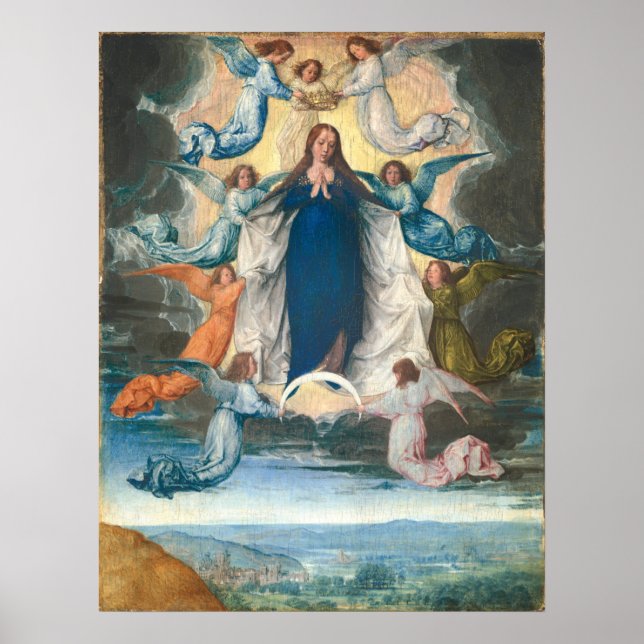 Assumption Virgin - Michel Sittow Fine Art Poster (Front)