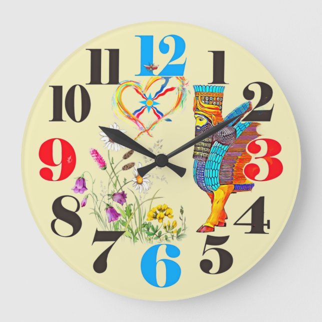 Assyria Acrylic Wall Clock (Front)