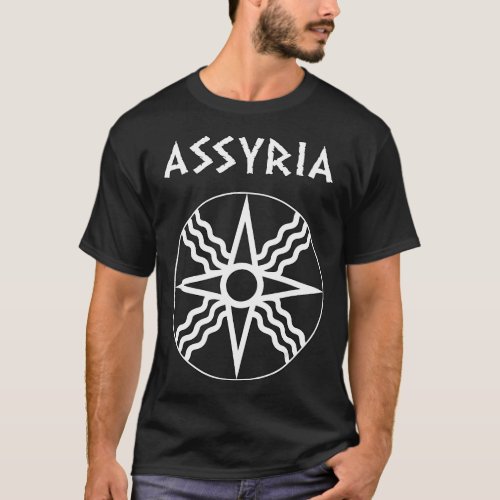 Assyria Ancient Assyrian Empire Symbol of Shamath  T_Shirt