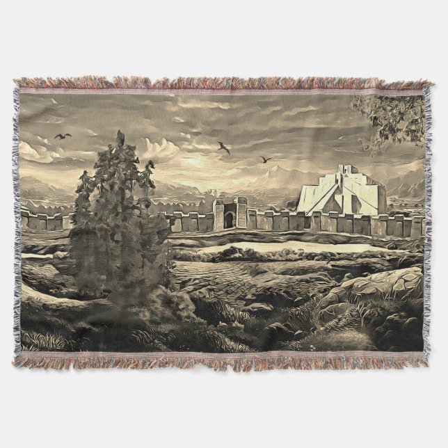 ASSYRIA THROW BLANKET (Front)