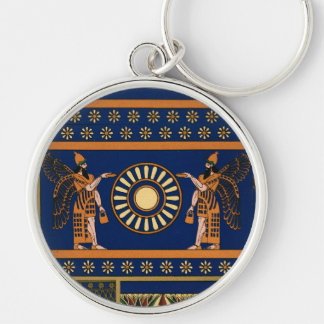 Assyrian Deity Called an Apkallu or Winged Genius Keychain