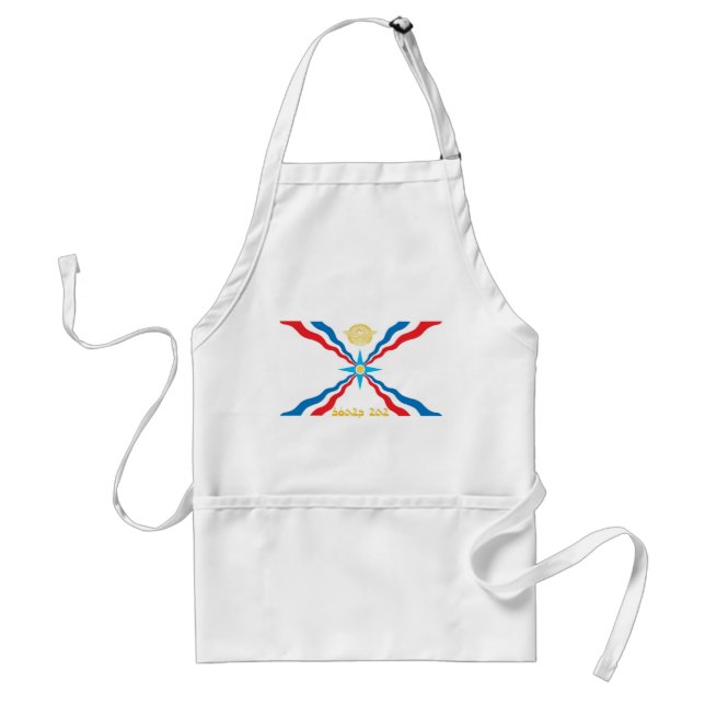 ASSYRIAN FLAG ADULT APRON (Front)