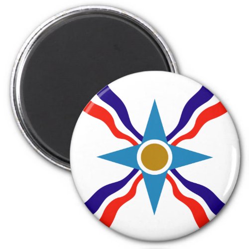 Assyrian Flag _ Ata dAtor Refrigerator Magnet