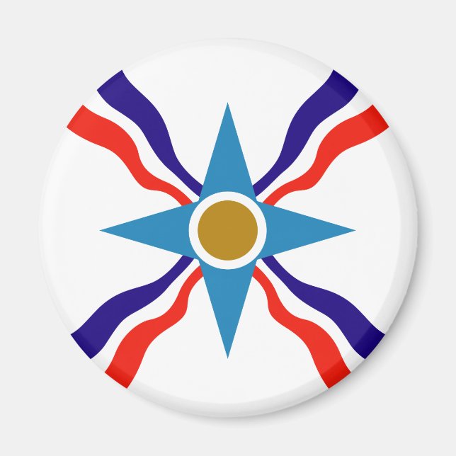 Assyrian Flag - Ata d'Ator Refrigerator Magnet (Front)